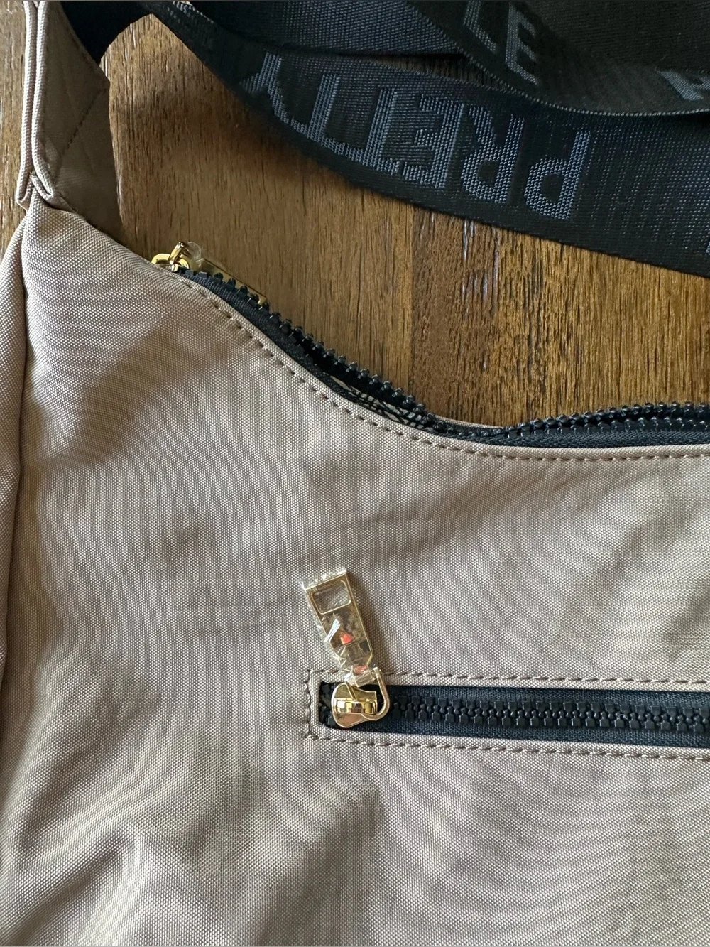 Pretty Simple Taupe Cross Body Bag - Picture 2 of 7